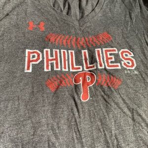 2 Women’s Phillies shirts Under Armour